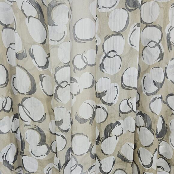 Susan Graver Sheer Open Front Lightweight Vest Large Abstract Circle Chic Artsy - Picture 8 of 12